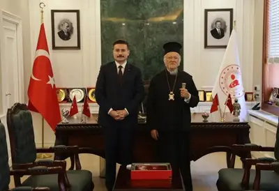 Fener Rum Patriği Bartholomeos'tan Kaymakam Osman Acar'a Ziyaret