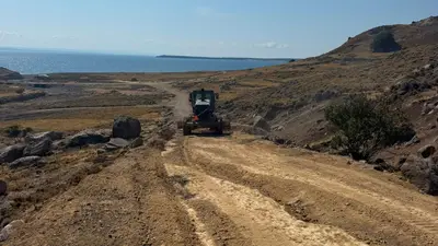 Gökçeada Güzelce Koy Sahil Yolunda Düzenleme Tamamlandı