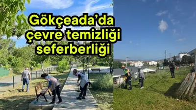 Gokceada'da Cevre Temizligi Seferberligi: Belediye Ekipleri Ada Genelinde Calisiyor