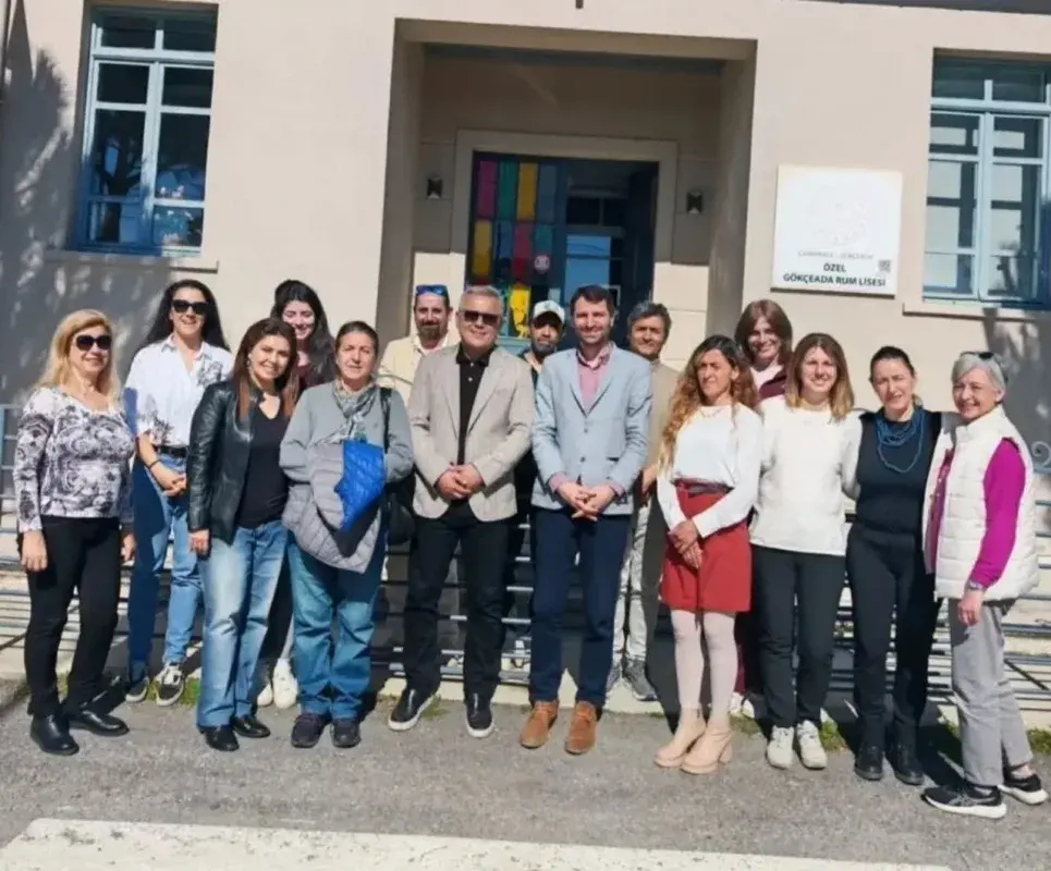 Gökçeada Rum Okuluna İlçe Milli Eğitim Müdüründen Ziyaret