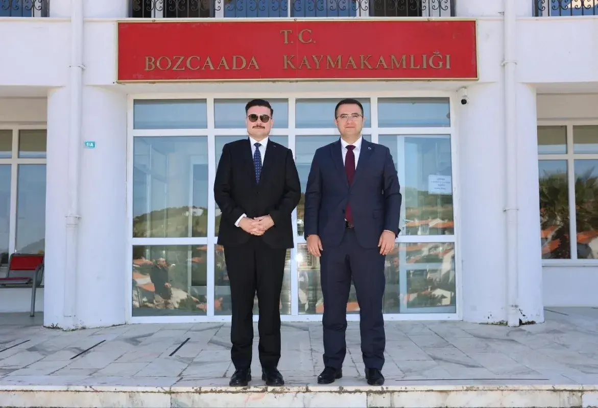 Gökçeada Kaymakamı'ndan Bozcaada'ya Turizm İş Birliği Ziyareti