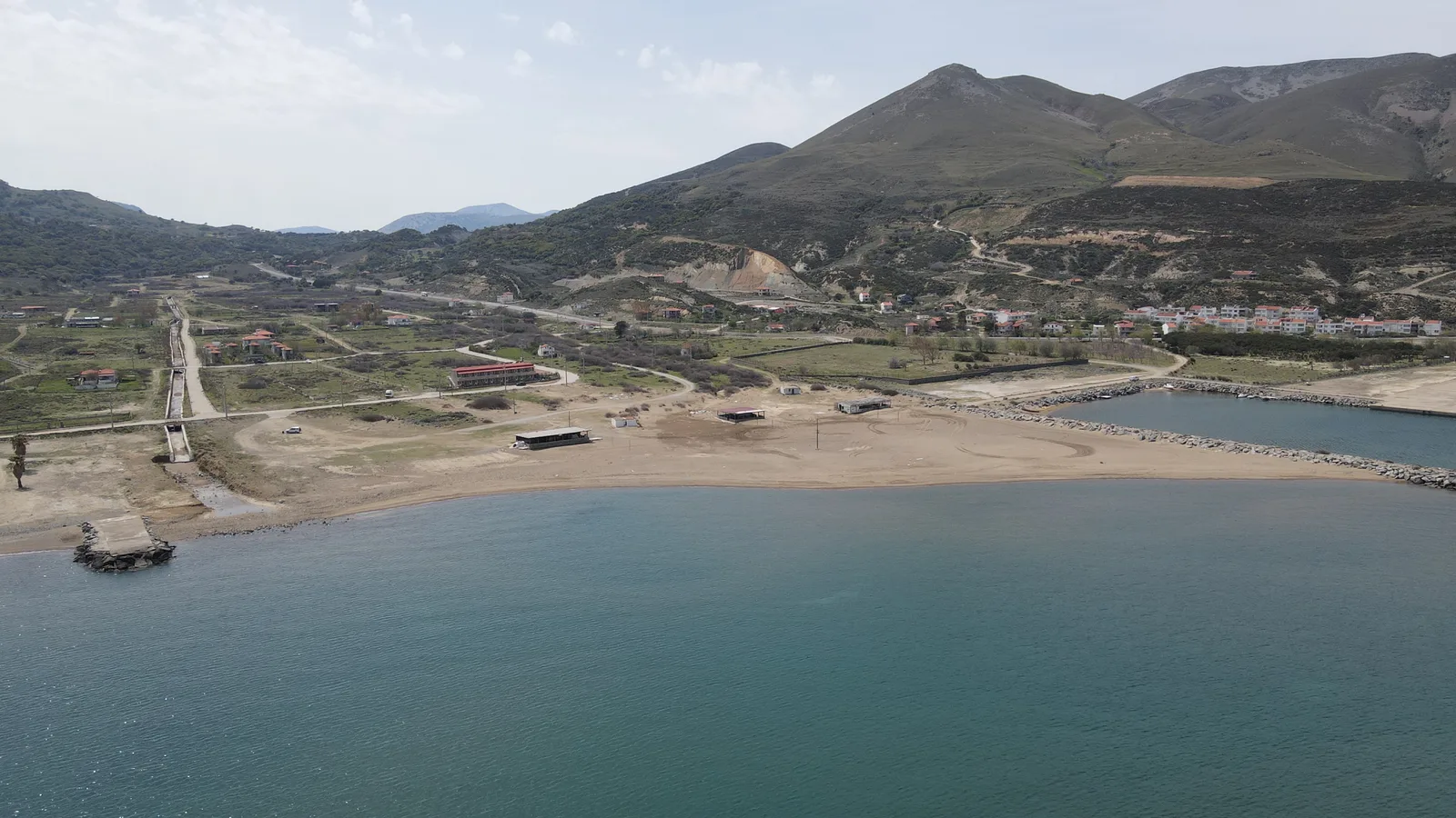 Gökçeada Kuzulimanı - havadan drone görünümü