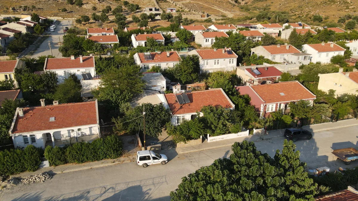 Şirinköy evleri drone görünümü