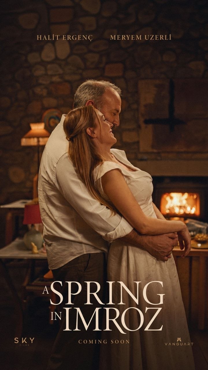Halit Ergenç ve Meryem Uzerli'yi Buluşturan Film Gökçeada'da: 'İmroz'da Bahar'ın İlk Afişi Yayınlandı