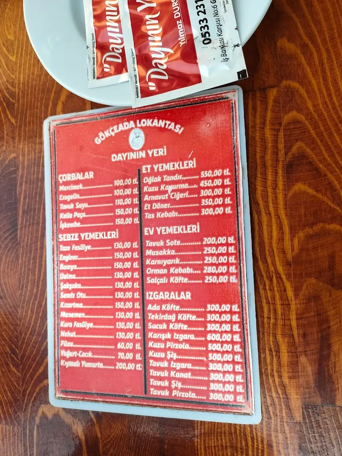Gökçeada Lokantası Dayının Yeri