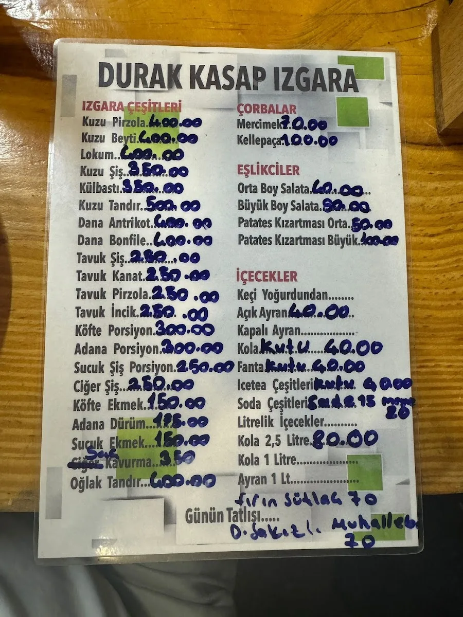Durak kasap ızgara çanakkale gökçeada uğurlu köyü